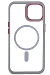 Чехол прозрачный с цветным бортиком MagSafe iPhone 14 Plus Прозрачный 250_100_125048