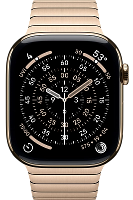 Часы Apple Watch Series 11 46mm Titanium Case Link Bracelet Gold 400_400_550973
