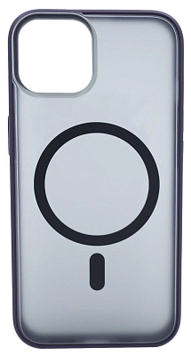 Чехол для iPhone 14 Plus матовый с MagSafe Фиолетовый 400_400_533749