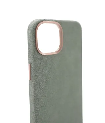 Чехол из алькантары для iPhone 14 Plus с MagSafe Мятный 400_400_124886