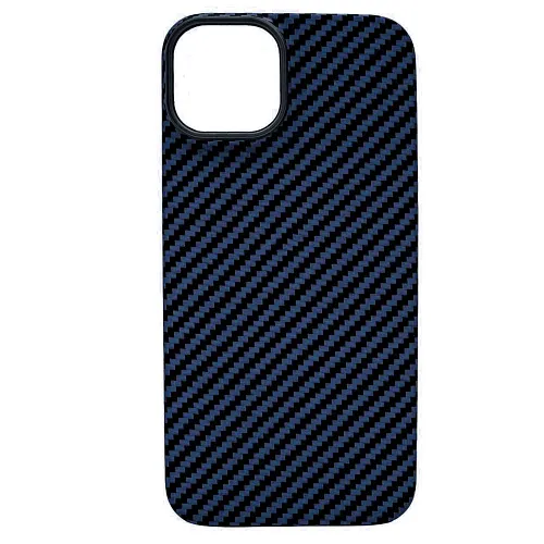 Карбоновый чехол для iPhone 14 Plus KZDOO Kevlar Синий 250_100_119572