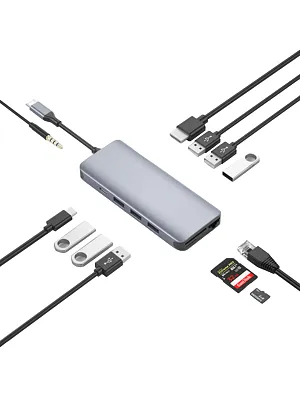 USB-концентратор WiWU ALPHA 12 in 1 USB-C Hub 400_400_118847