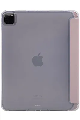 Прозрачный чехол-книжка для iPad Pro 12.9 с тройным загибом Розовый 400_400_121720