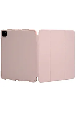Чехол-книжка для iPad Pro 11 3 загиба силиконовый с рамкой Розовый 400_400_125762