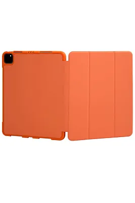 Чехол-книжка для iPad Pro 11 3 загиба силиконовый с рамкой Оранжевый 400_400_125757