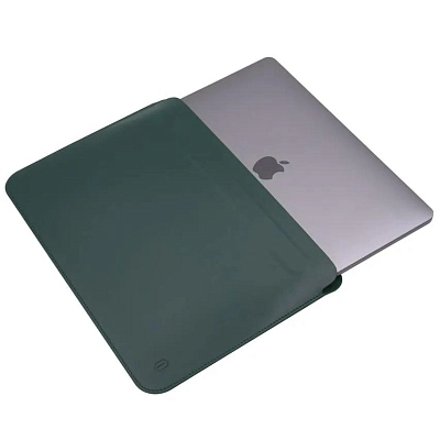 Кожаный чехол для MacBook Pro 16.2 WIWU Skin Pro 2 Green 400_400_130366