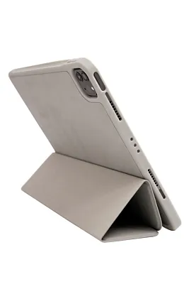 Чехол-книжка для iPad Pro 11 3 загиба силиконовый с рамкой Серый 400_400_125769