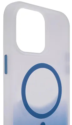 Чехол для iPhone 14 Pro Max с MagSafe матовый градиент Синий 400_400_534003