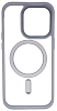 Чехол прозрачный с цветным бортиком MagSafe iPhone 14 Pro Max Голубой 100_100_642368