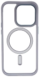 Чехол прозрачный с цветным бортиком MagSafe iPhone 14 Pro Max Голубой 250_100_642368
