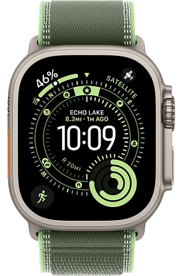 Часы Apple Watch Ultra 3 49mm Titanium Case Natural / Trail Loop Green/Neon S/M 400_400_641020