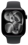 Часы Apple Watch Series 11 46mm Jet Black Aluminium Case GPS Sport Band Black S/M 250_100_520206