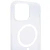 Чехол для iPhone 14 Pro Wlons с MagSafe прозрачный матовый с рамкой Белый 100_100_534029