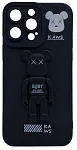 Силиконовый чехол для iPhone 14 Pro с 3D мишкой Черный 250_100_532547