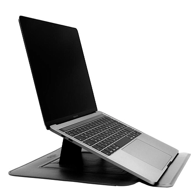 Чехол WIWU Skin Pro Slim Stand Sleeve с подставкой для MacBook 14.2" pro, Black 400_400_641960