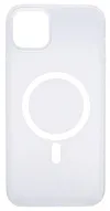 Чехол для iPhone 14 Plus Wlons с MagSafe прозрачный матовый с рамкой Белый 500_191_533683