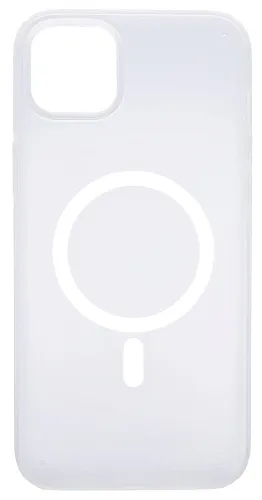 Чехол для iPhone 14 Plus Wlons с MagSafe прозрачный матовый с рамкой Белый 250_100_533683