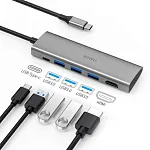 USB-концентратор WiWU ALPHA 5 in 1 USB-C Hub 250_100_118854