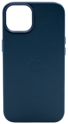 Чехол для iPhone 14 Plus кожаный с MagSafe Темно-синий 400_400_761839