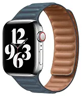 Ремешок из эко-кожи для Apple Watch 42/44/45 мм с магнитной застежкой, Blue 500_191_117697