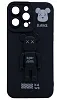 Силиконовый чехол для iPhone 14 Pro Max с 3D мишкой Черный 100_100_532447