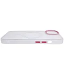 Чехол прозрачный с цветным бортиком MagSafe iPhone 14 Plus Прозрачный 250_100_125049
