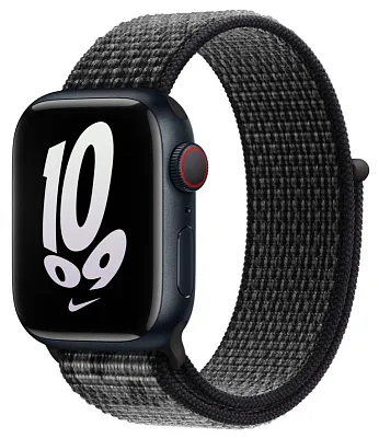 Ремешок Apple Watch 41 мм Nike Sport Loop Black/Summit White 400_400_117471