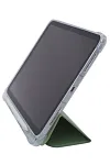 Прозрачный чехол-книжка для iPad Air 4/5 10.9 с тройным загибом Зеленый 250_100_121637