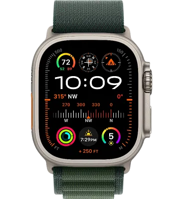 Часы Apple Watch Ultra 2 49mm Titanium Case GPS+Cellular Alpine Loop Dark Green L 400_400_191344