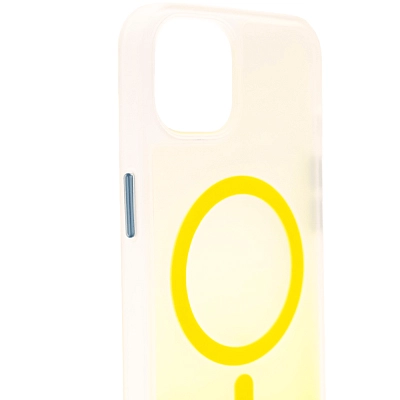 Чехол для iPhone 14 с MagSafe матовый градиент Желтый 400_400_534261