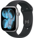 Часы Apple Watch Series 11 42mm Space Gray Aluminium Case GPS Sport Band Black M/L 250_100_526533