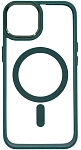 Чехол прозрачный с цветным бортиком MagSafe iPhone 14 Зеленый 250_100_642442