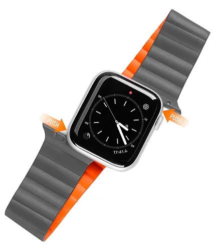 Ремешок для Apple Watch 38 мм / 40 мм / 41 мм DD Strap, Chain Version Gray 250_100_117645