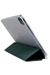 Прозрачный чехол-книжка для iPad Pro 12.9 с тройным загибом Темно-зеленый 250_100_121738
