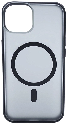 Чехол для iPhone 14 Plus матовый с MagSafe Черный 400_400_533752