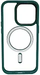 Чехол прозрачный с цветным бортиком MagSafe iPhone 14 Pro Max Зеленый 250_100_534984