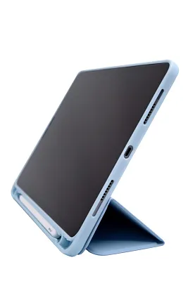 Чехол-книжка для iPad Pro 11 3 загиба силиконовый с рамкой Голубой 400_400_125743