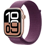 Часы Apple Watch Series 10 46mm Rose Gold Aluminium Case GPS Sport Loop Plum 250_100_550953