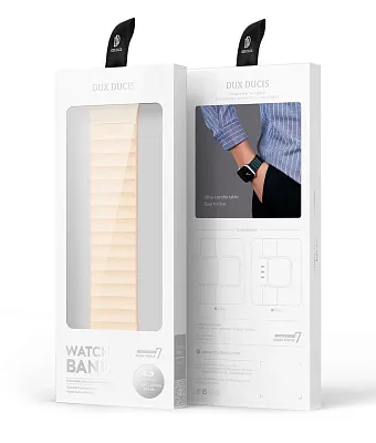 Ремешок для Apple Watch 42 мм / 44 мм / 45 мм DD Strap, Chain Version Beige 400_400_117651