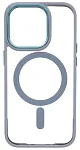 Чехол прозрачный с цветным бортиком MagSafe iPhone 14 Pro Голубой 250_100_535012