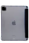 Прозрачный чехол-книжка для iPad Pro 12.9 с тройным загибом Черный 250_100_121745