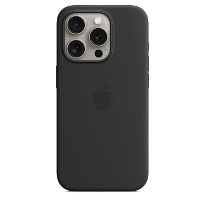 Чехол Apple iPhone 15 Pro Silicone Case with MagSafe -  Black 400_400_545438