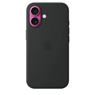 Чехол для iPhone 16 Silicone Case with MagSafe - Black 400_400_534747