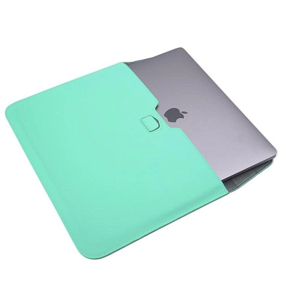 Кожаная сумка-чехол DDC Sleeve with Stand на MacBook 15/16.2 Мятный 400_400_131463