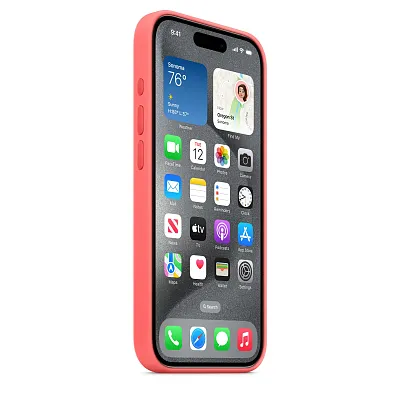 Чехол Apple iPhone 15 Pro Max Silicone Case with MagSafe -  Guava 400_400_138044