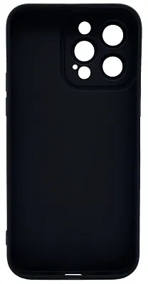 Силиконовый чехол для iPhone 14 Pro Max с 3D мишкой Черный 400_400_532448