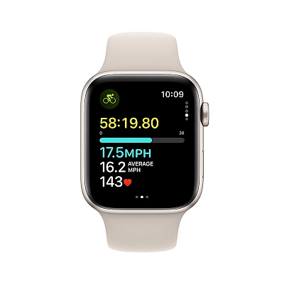 Часы Apple Watch Series SE 2023 40mm Aluminium Case GPS Sport Band Starlight M/L 400_400_640385