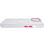 Чехол прозрачный с цветным бортиком MagSafe iPhone 14 Прозрачный 250_100_535056