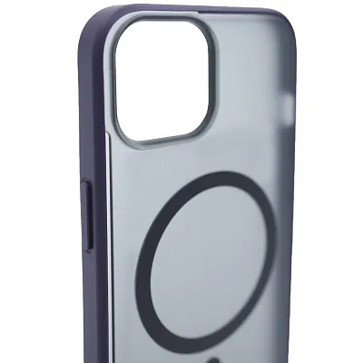 Чехол для iPhone 14 матовый с MagSafe Фиолетовый 400_400_534227