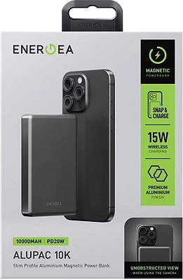 Внешний аккумулятор EnergEA Alupac Magsafe 10000 mAh - Gunmetal Black 400_400_645474